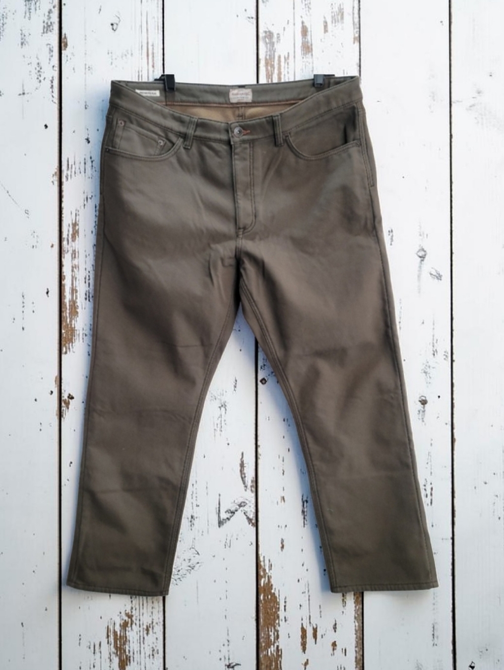 Weatherproof Men's Regular Fit Brown Jeans 38x30 WAIST-19 INSEAM-30 RISE-11.5